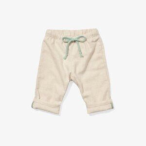Oso & Me Bowie Baby Pant in Oatmeal Flannel